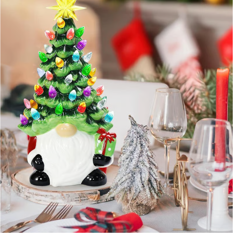 DIY-Weihnachtsbaum mit beleuchteten Weihnachtswichteln – das beste Geschenk für die Familie