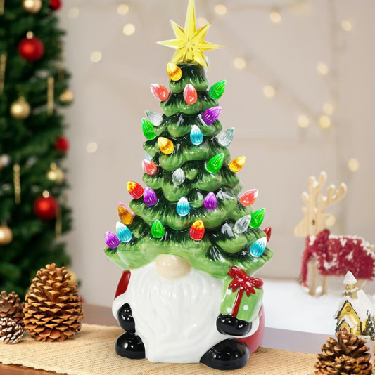 DIY-Weihnachtsbaum mit beleuchteten Weihnachtswichteln – das beste Geschenk für die Familie