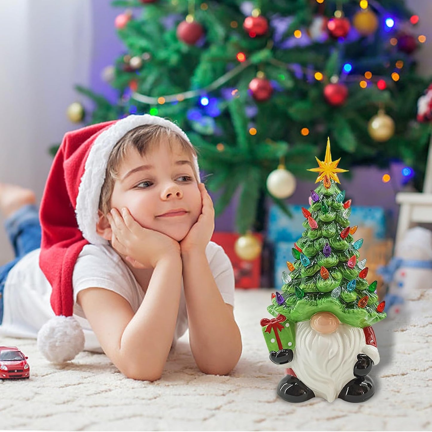 DIY-Weihnachtsbaum mit beleuchteten Weihnachtswichteln – das beste Geschenk für die Familie