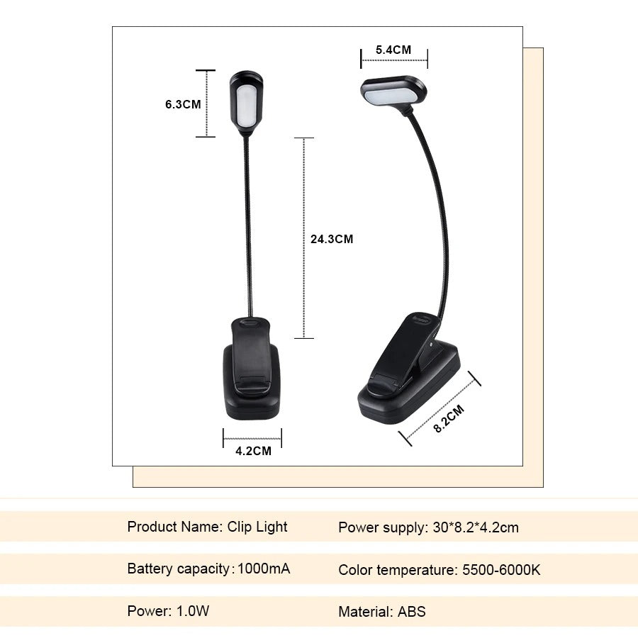 Tragbares Mini-LED-Buchlicht