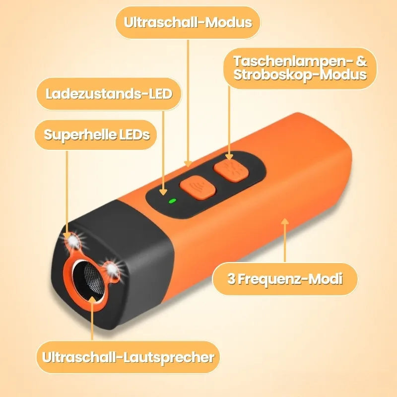 RuhePfote™ Pro - Schonendes Ultraschall-Training für ruhiges Zuhause