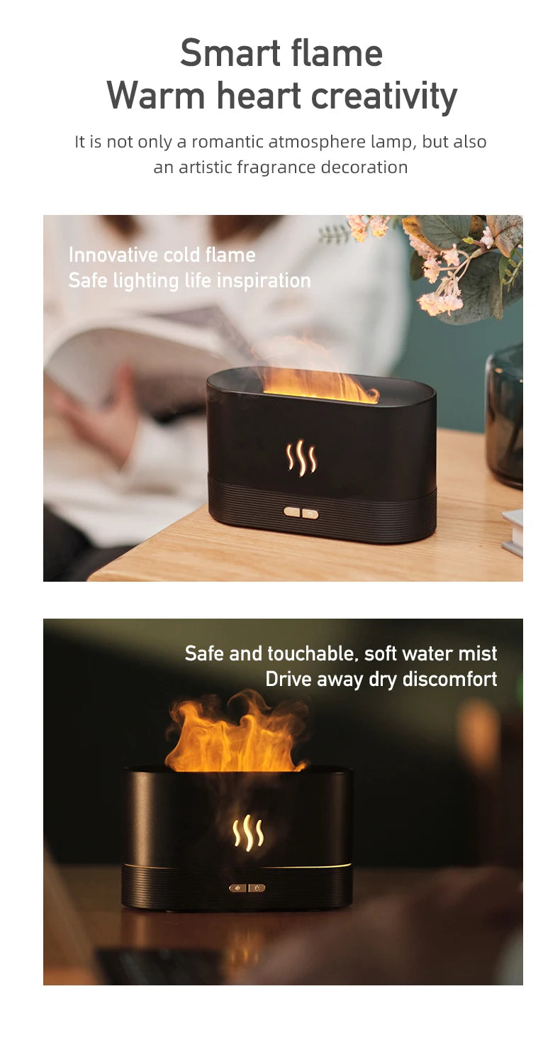 ZenAura Flame Aroma-Diffusor