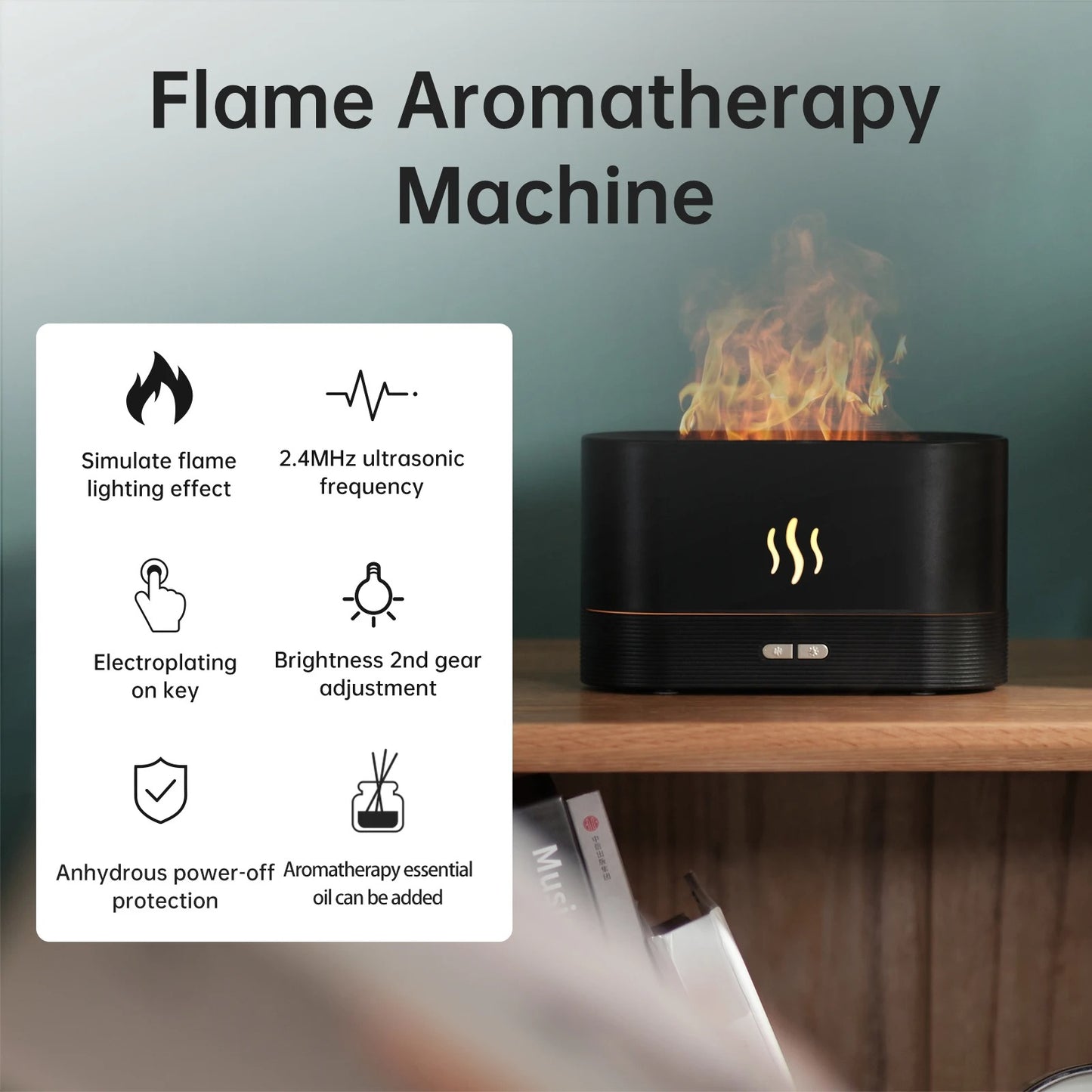 ZenAura Flame Aroma-Diffusor